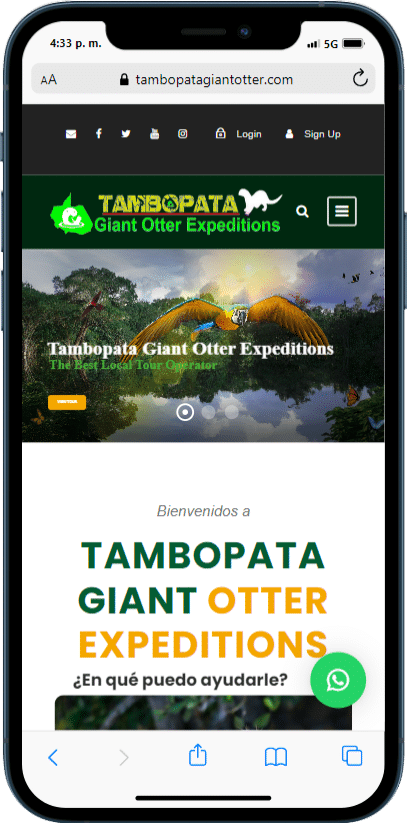 tambopata giant otter movil