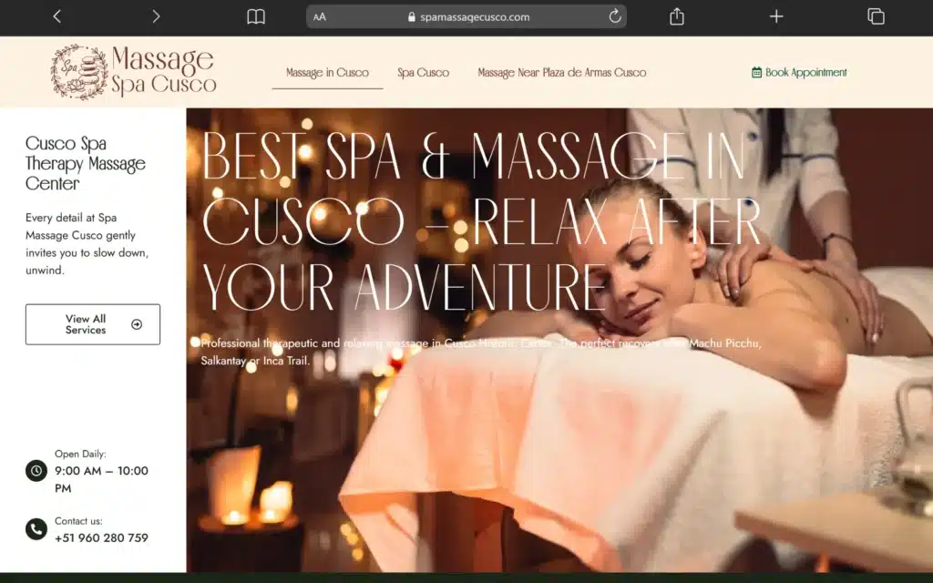 spamassagecusco.com
